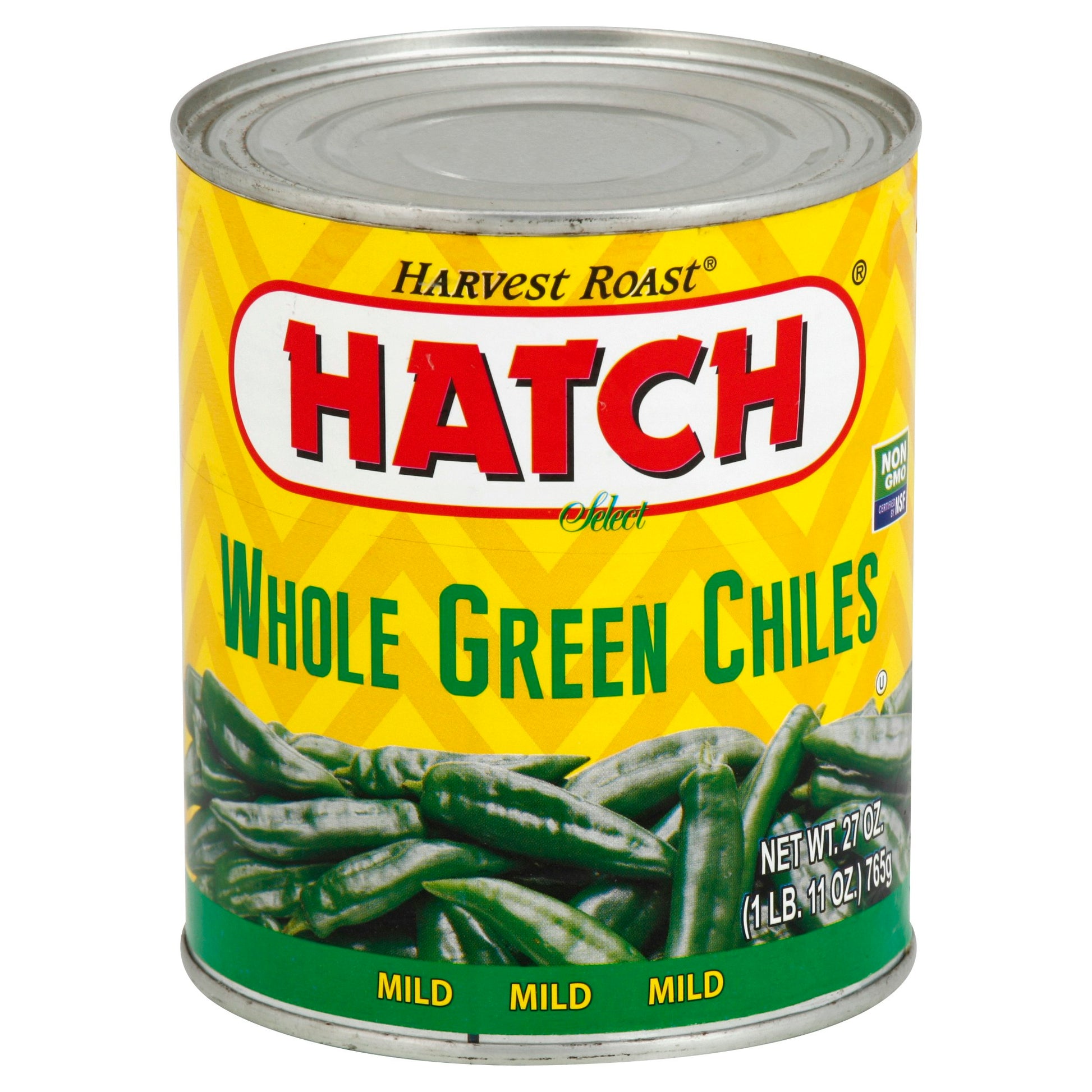 Hatch Green Chili Whole 27 Oz Pack of 6