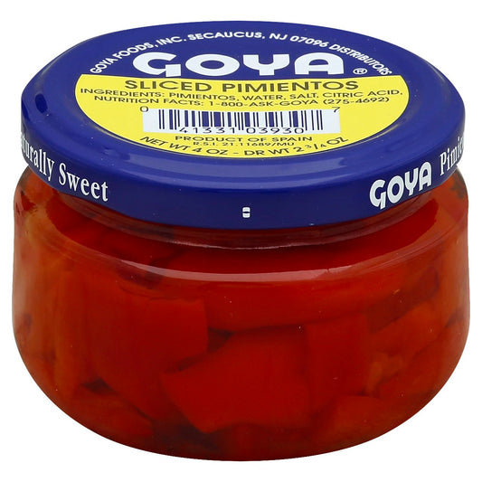 Goya Pimento Red Fancy Sliced 4 Oz Pack of 24