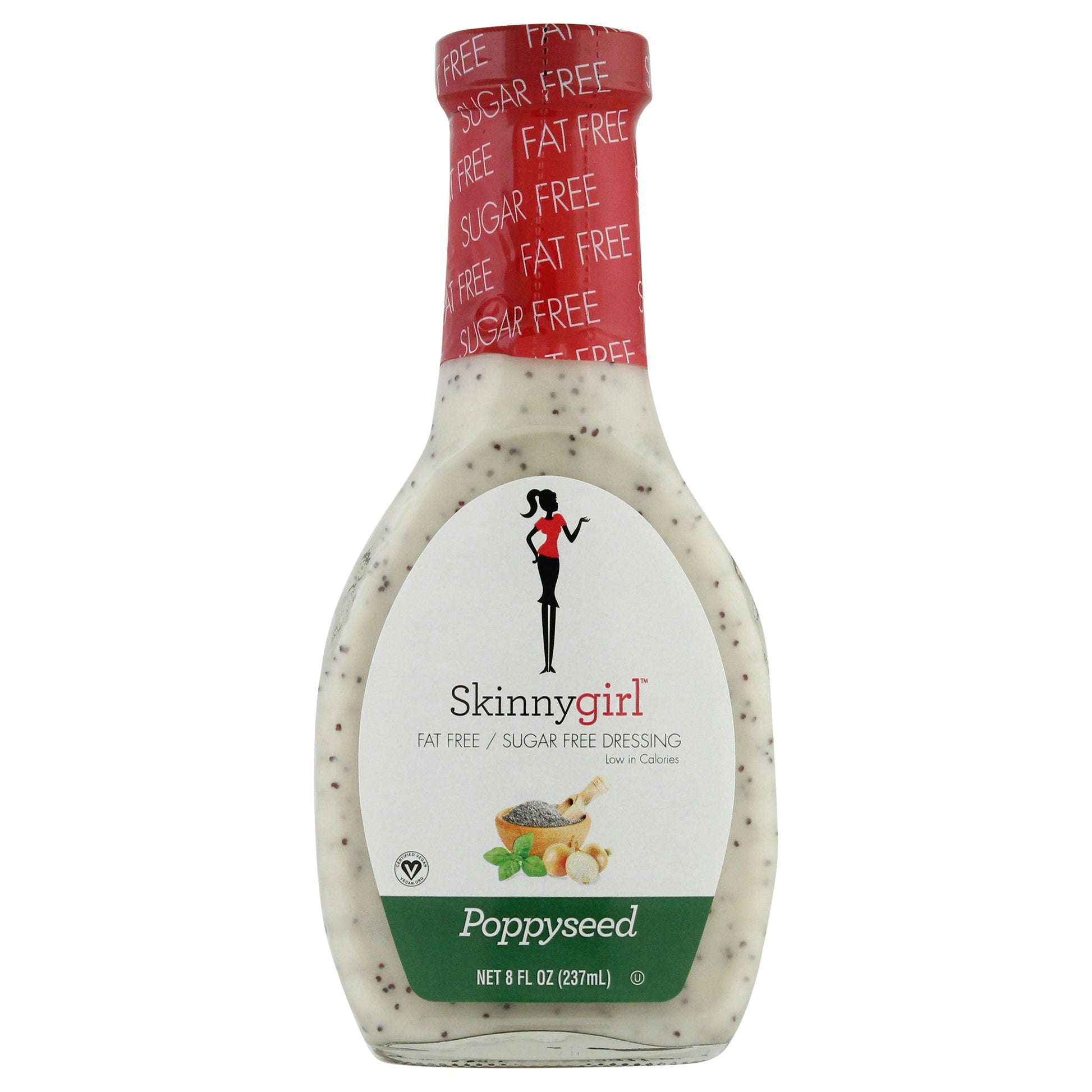 Skinny Girl Dressing Poppyseed Sugar free Fat free 8 oz (Pack of 12)