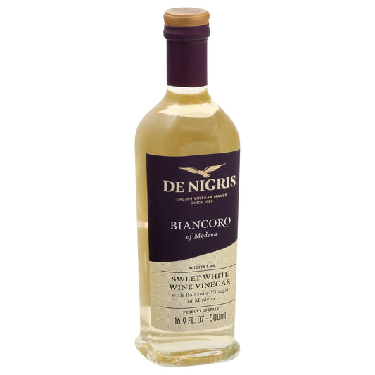 De Nigris Vinegar White Wine Balsam 500 Ml Pack of 6