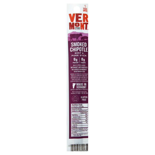 Vermont Smoke Beef Realstick Chipotle 1 oz (Pack of 24)