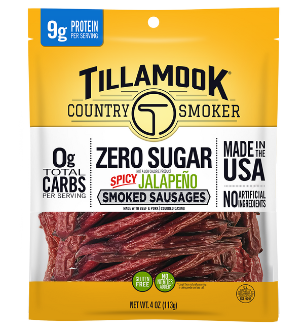 Tillamook Country Smoker Sausage Smoked Zero Jalapeno