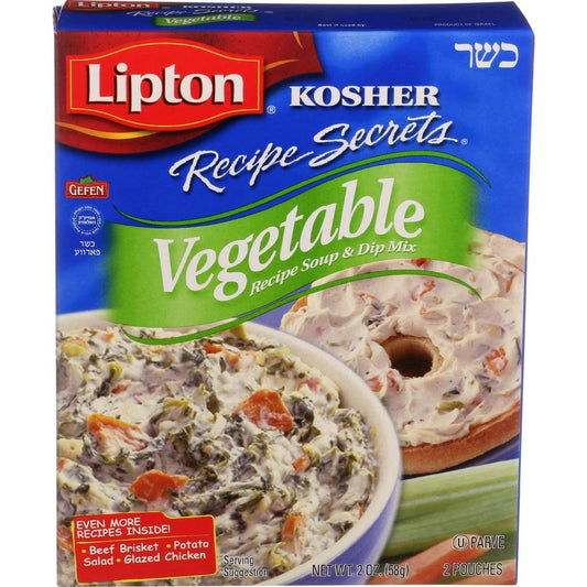 Lipton Kosher Recipe Secrets Vegetable Soup and Dip Mix 2 Oz Pack of 12