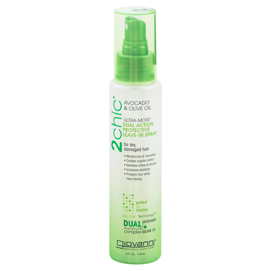 Giovanni Cosmetics 2Chic Leave In Spray Avocado 4 oz (Pack of 3)