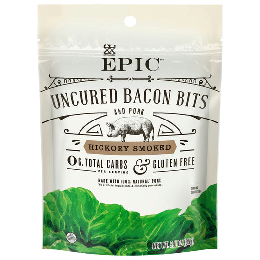 Epic Bits Hickory Bacon Uncured 3 oz (Pack of 10)