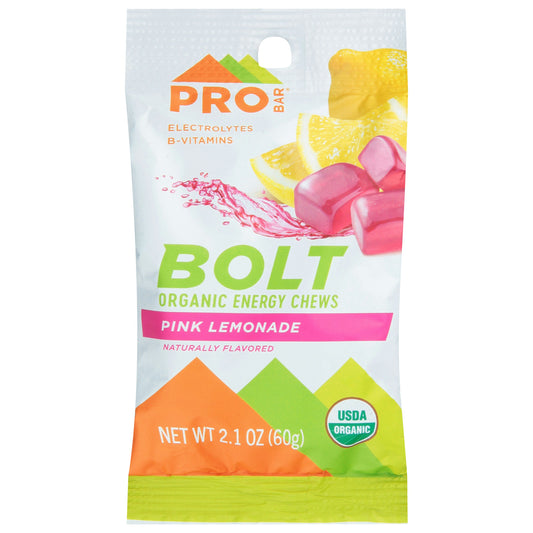 Probar Energy Chew Pink Lemonade Organic 2.1 Oz (Pack Of 12)