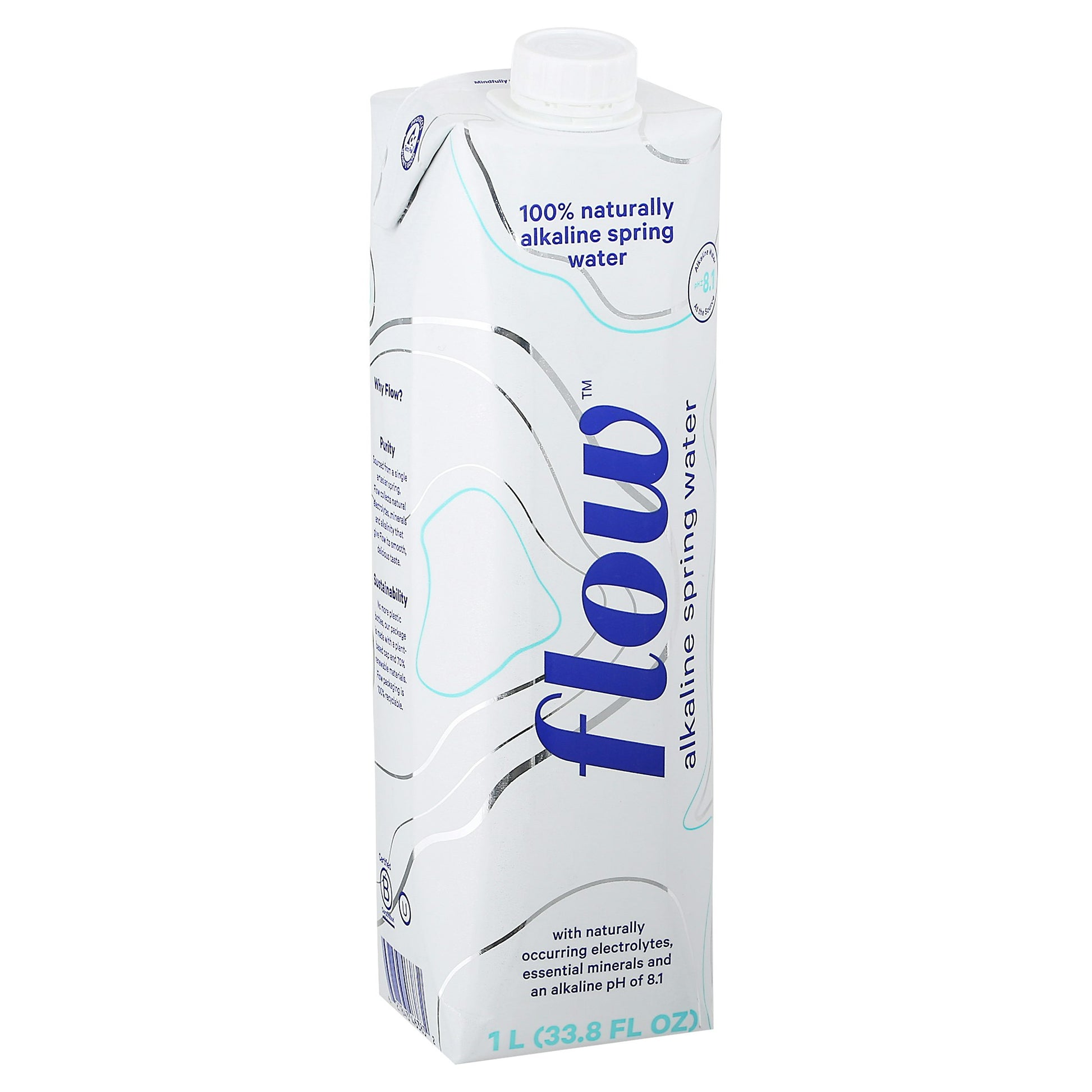 Flow Water Water Alkaline Spring 1Ltr (Pack of 12)