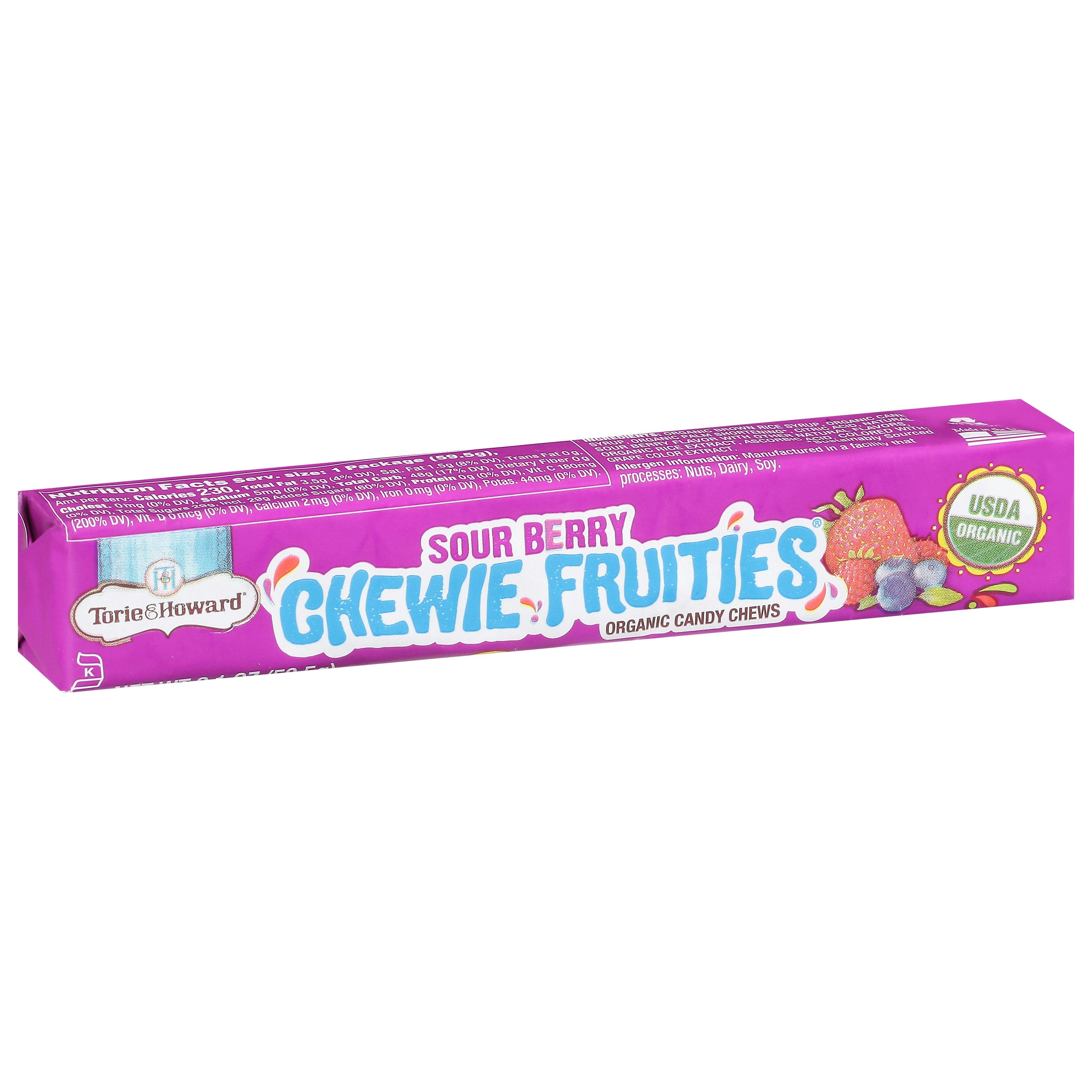 Torie & Howard Candy Fruit Chews Sour Cherry Organic