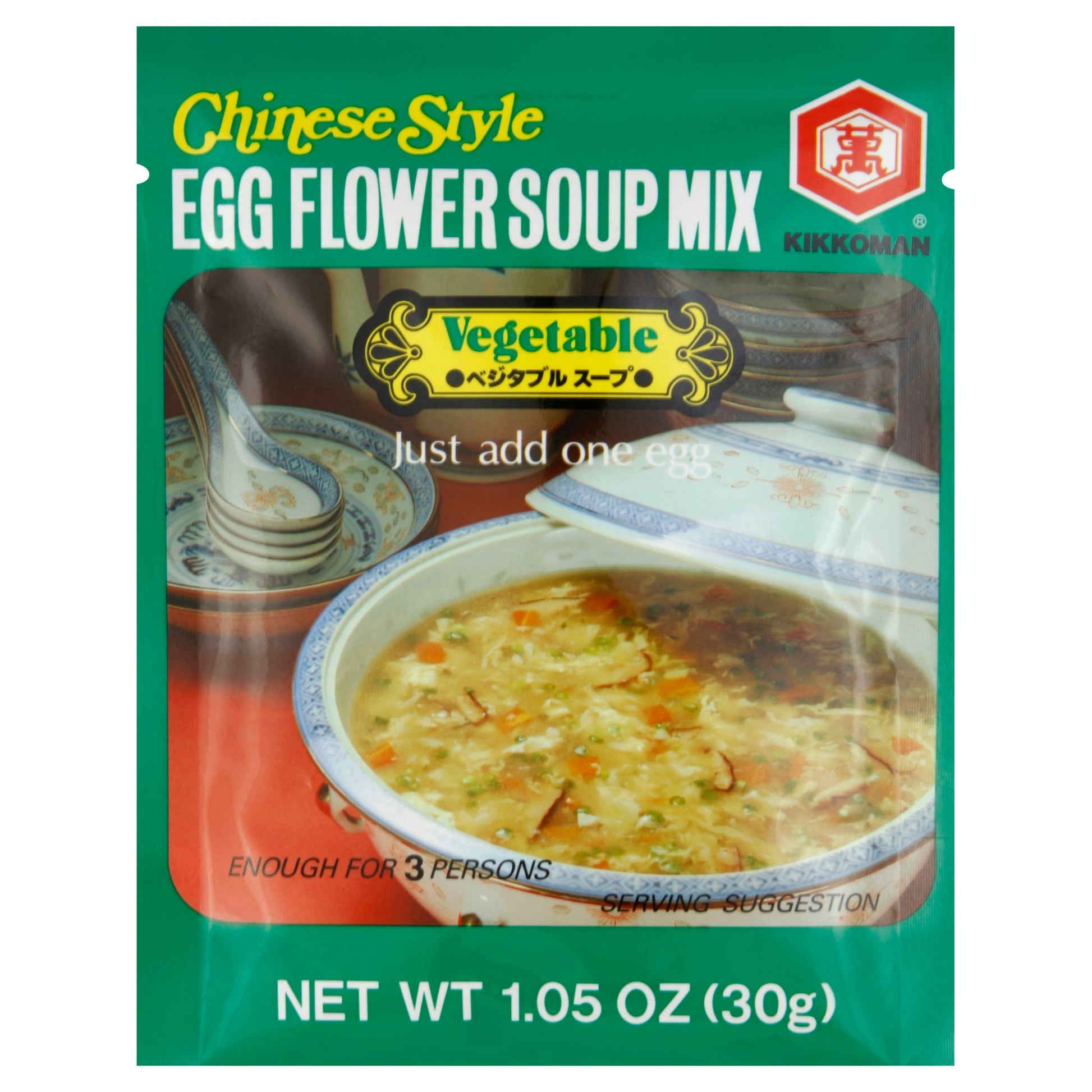Kikkoman Soup Egg Flower Vegetable 1.05 Oz Pack of 12