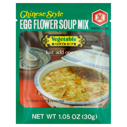 Kikkoman Soup Egg Flower Vegetable 1.05 Oz Pack of 12