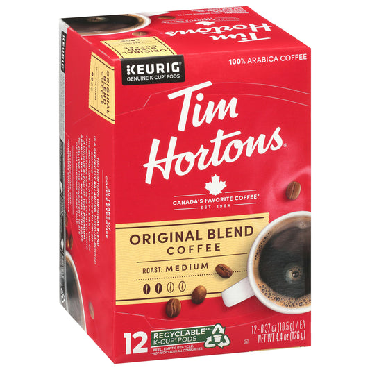 Tim Horton Coffee Sea Salt 100% Arabica 12Pc 4.44 oz (Pack of 6)