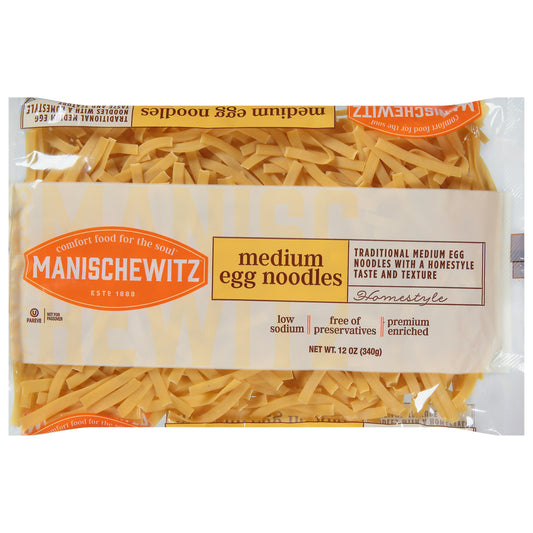 Manischewitz Noodle Egg Medium 12 Oz Pack of 12