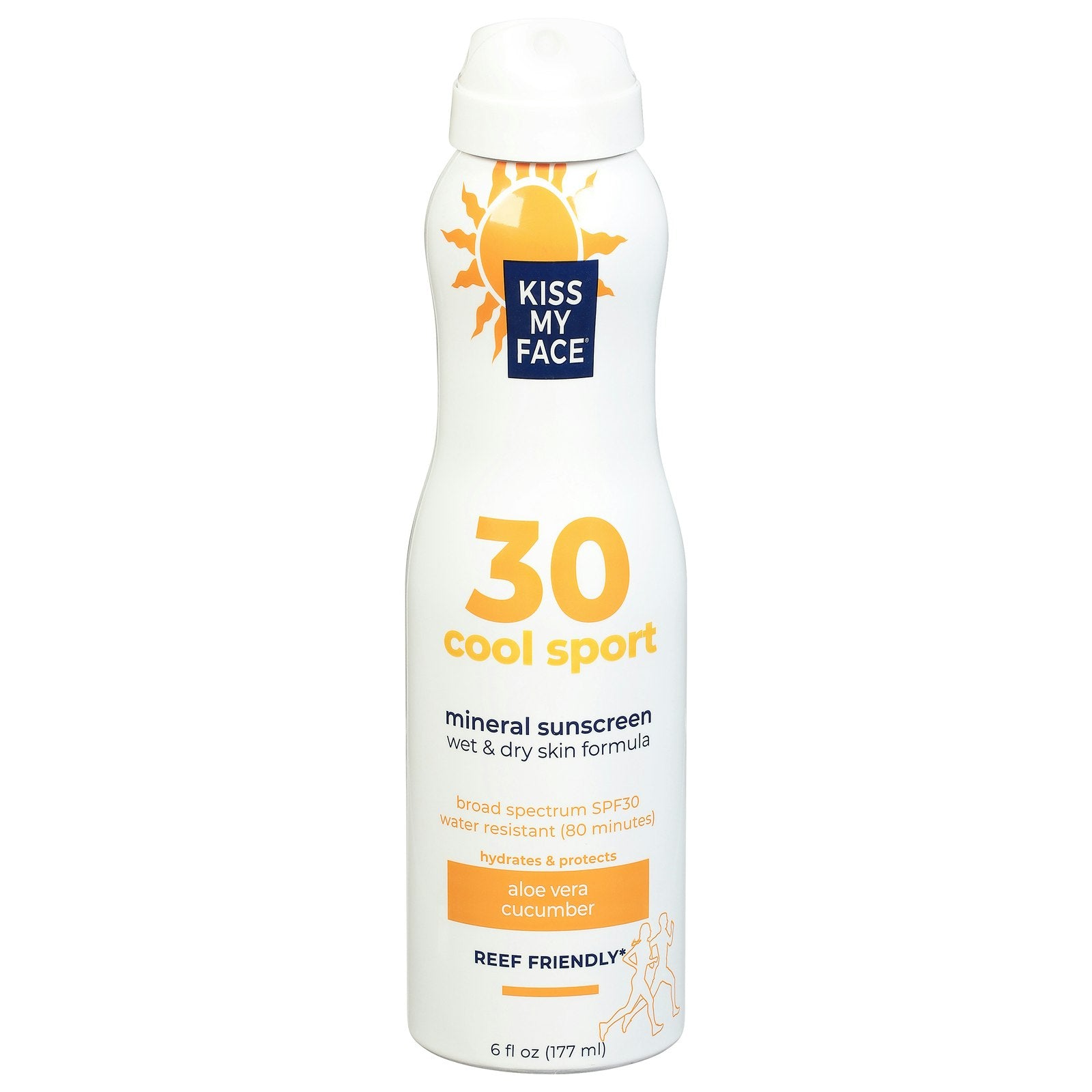 Kiss My Face - Cool Sport Mineral Sunscreen Spray SPF 30 - 6 fl. oz