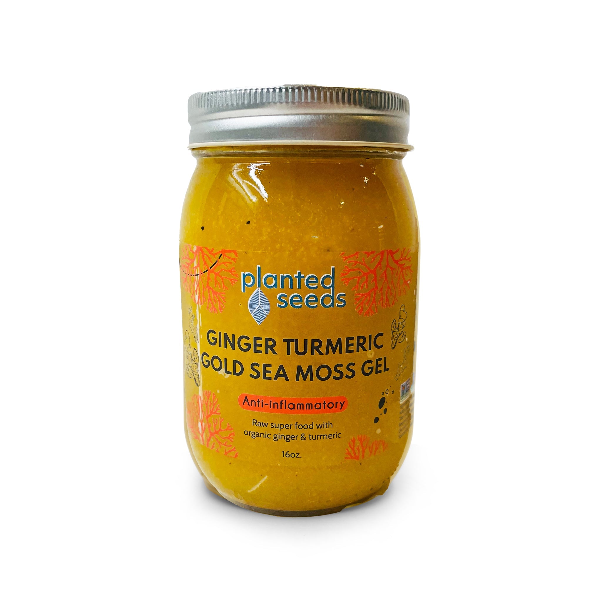 Planted Seeds Sea Moss Gel Ginger Turmeric