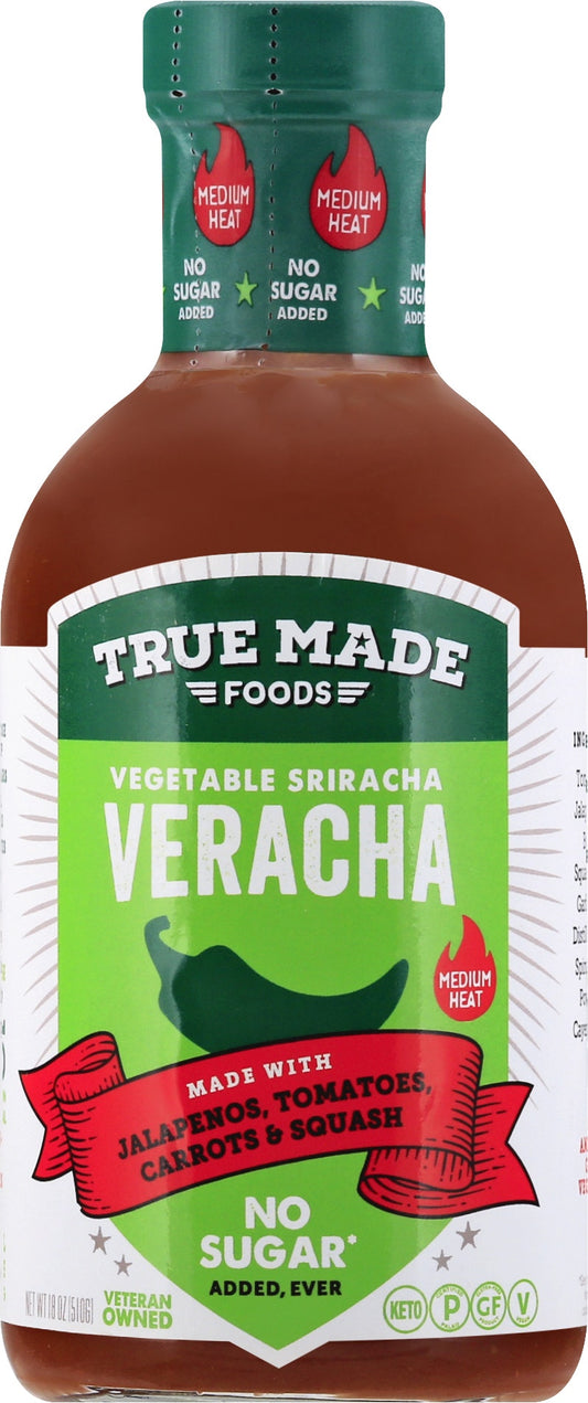True Made Foods Sauce Hot Veracha 18 Oz (Pack of 6)