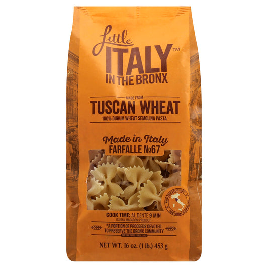 Little Italy In The Bronx Pasta Farfalle No67 16 Oz Pack of 12