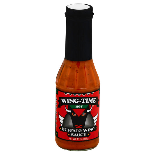 Wing Time Sauce Wing Buffalo Hot 13 oz (Pack of 6)