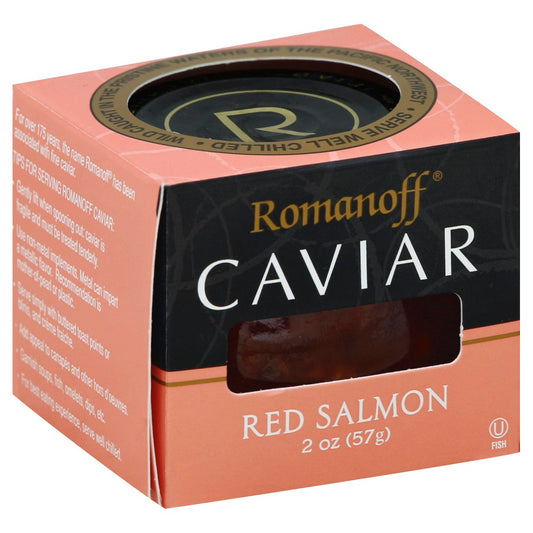 Romanoff Caviar Red Salmon - 2 Oz (Pack of 6)