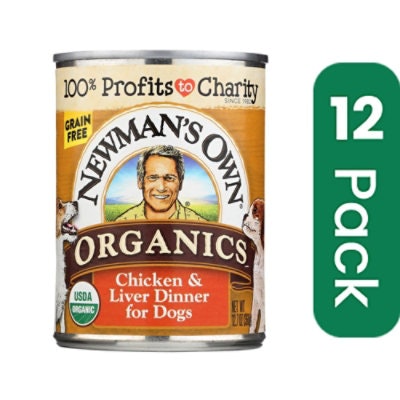 Newman's Own Organics Dog Food - Chicken and Liver 12.7 oz (Pack of 12)