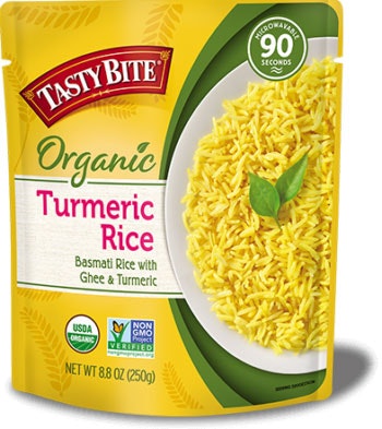 Tasty Bite Organic Turmeric Rice (Ready-to-Eat), 8.8 oz pouch (Pack of 12)