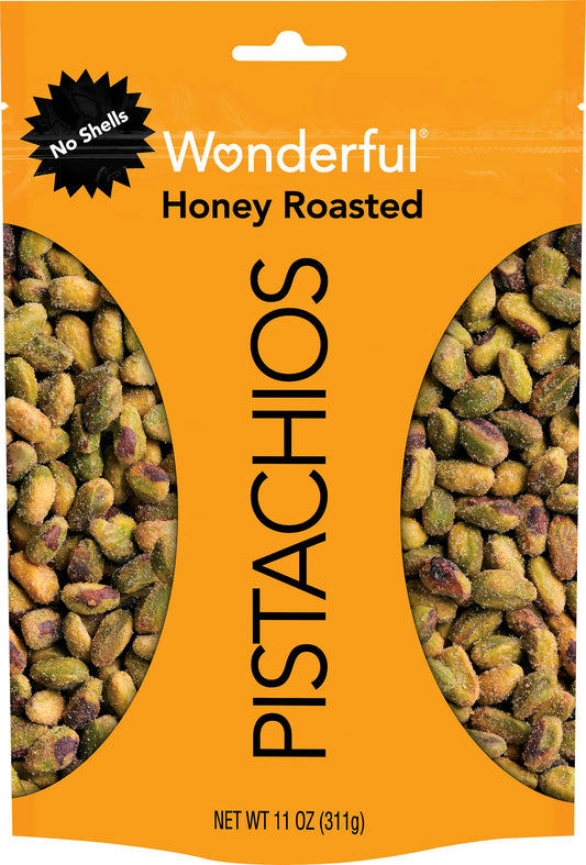 Wonderful Pistachios Pistachios Honey Roasted 11 Oz Pack of 12