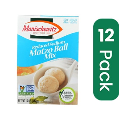 Manischewitz Matzo Ball Mix Reduced Sodium - 5 oz (Pack of 12)