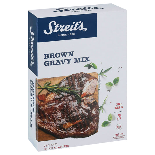 Streits Brown Passover Gravy Mix 4.2 Oz Pack of 12