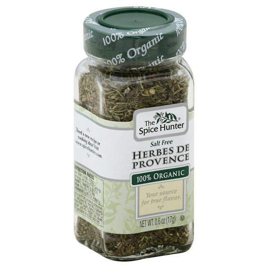 The Spice Hunter Herbes De Provence Salt Free 100% Organic 0.6 Oz Pack of 6