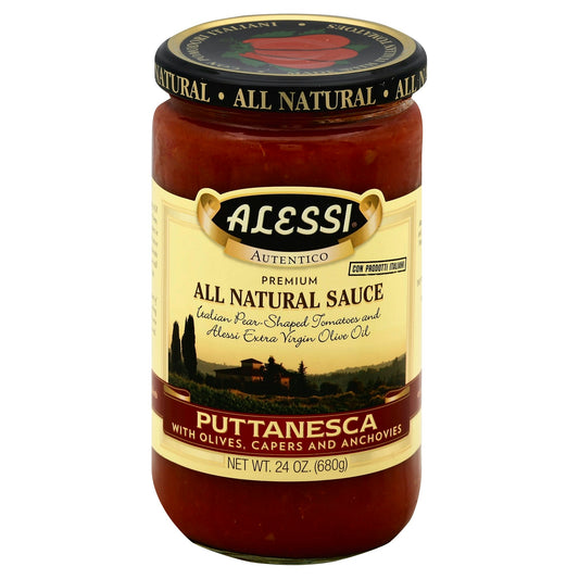 Alessi Sauce Puttanesca 24 Oz (Pack of 6)