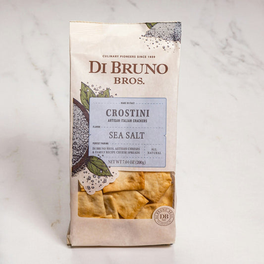 Di Bruno Bros Artisan Italian Crostini Crackers with Sea Salt - 7.04 oz (Pack of 12)