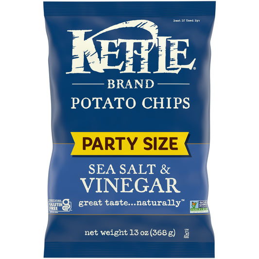 Kettle Foods Chip Potato Sea Salt & Vinegar 13 oz (Pack of 9)