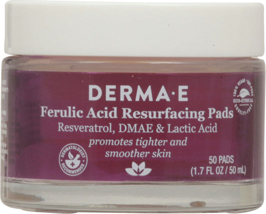 Derma E Pads Facial Resurfacing 1.7 Oz