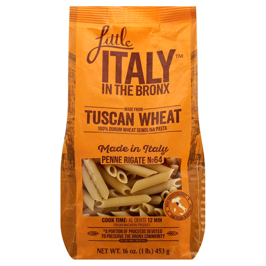 Little Italy In The Bronx Pasta Penne Rigate 16 Oz Pack of 12