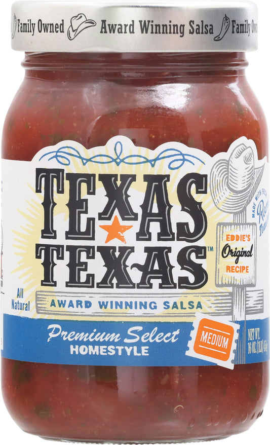 Texas Texas Salsa Homestyle Medium 16 Oz Pack of 6