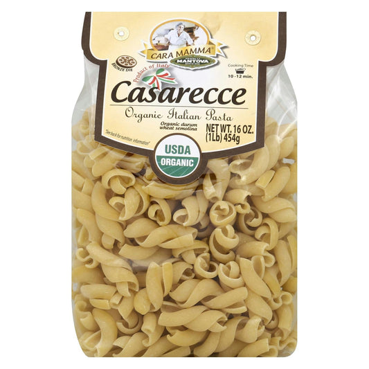 Mantova Pasta Casarecce Organic 16 Oz Pack of 6