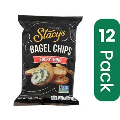 Stacy's Bagel Chips Everything - 7 oz (Pack of 12)