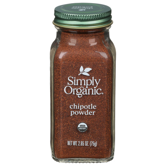 Simply Organic Spice Chipotle Powder Bottle 2.65 oz (Pack of 6)