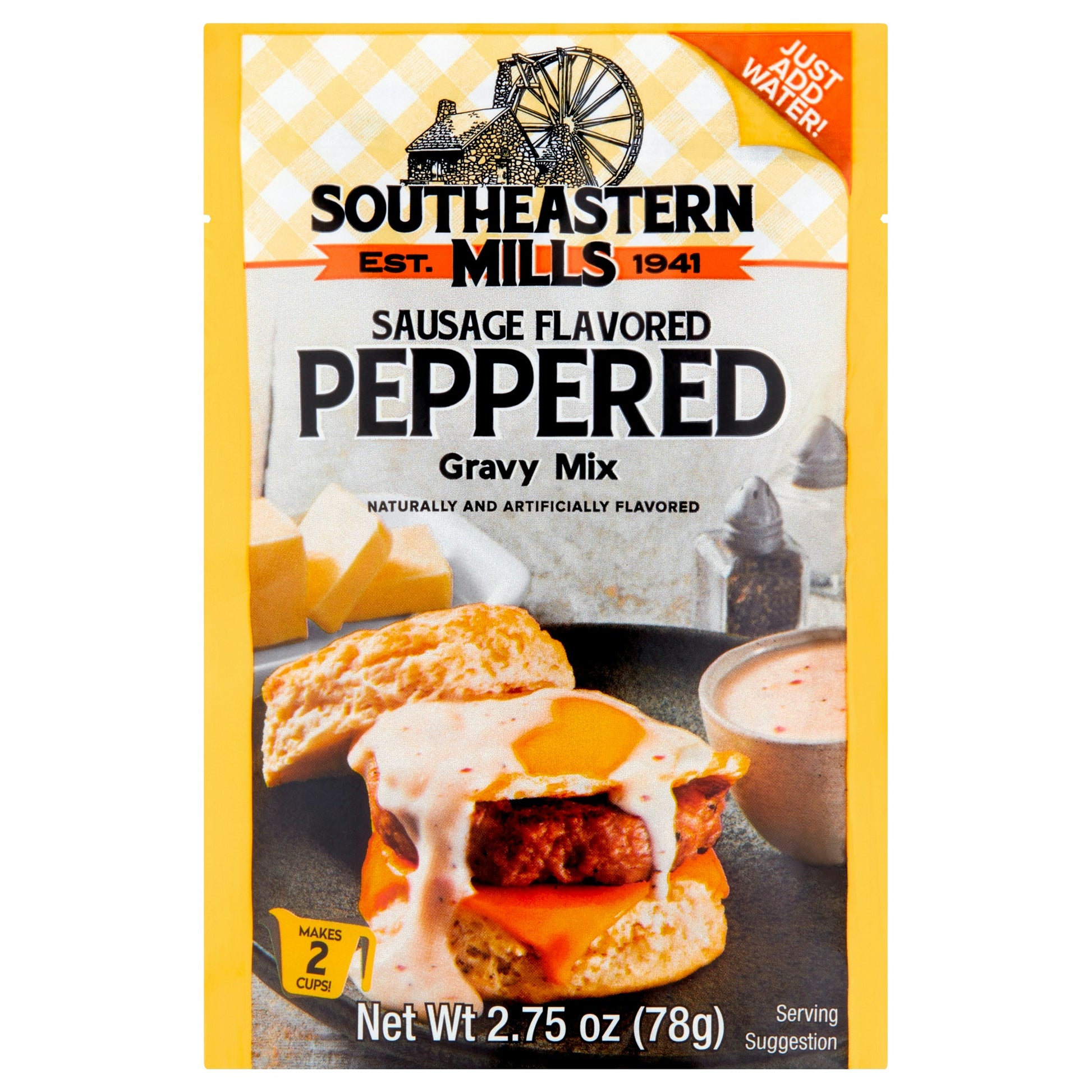Southeastern Mills Mix Gravy Peppered Sausage 2.75 oz (Pack of 24)