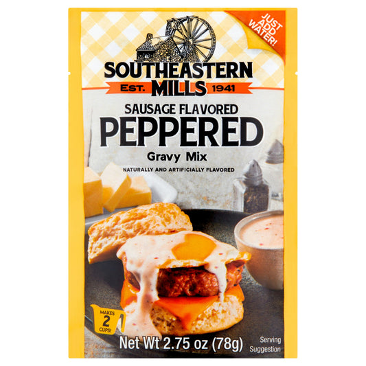 Southeastern Mills Mix Gravy Peppered Sausage 2.75 oz (Pack of 24)