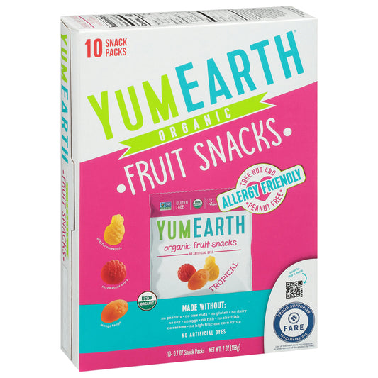 Yumearth Fruit Snack Tropical Org 7 oz (Pack of 6)