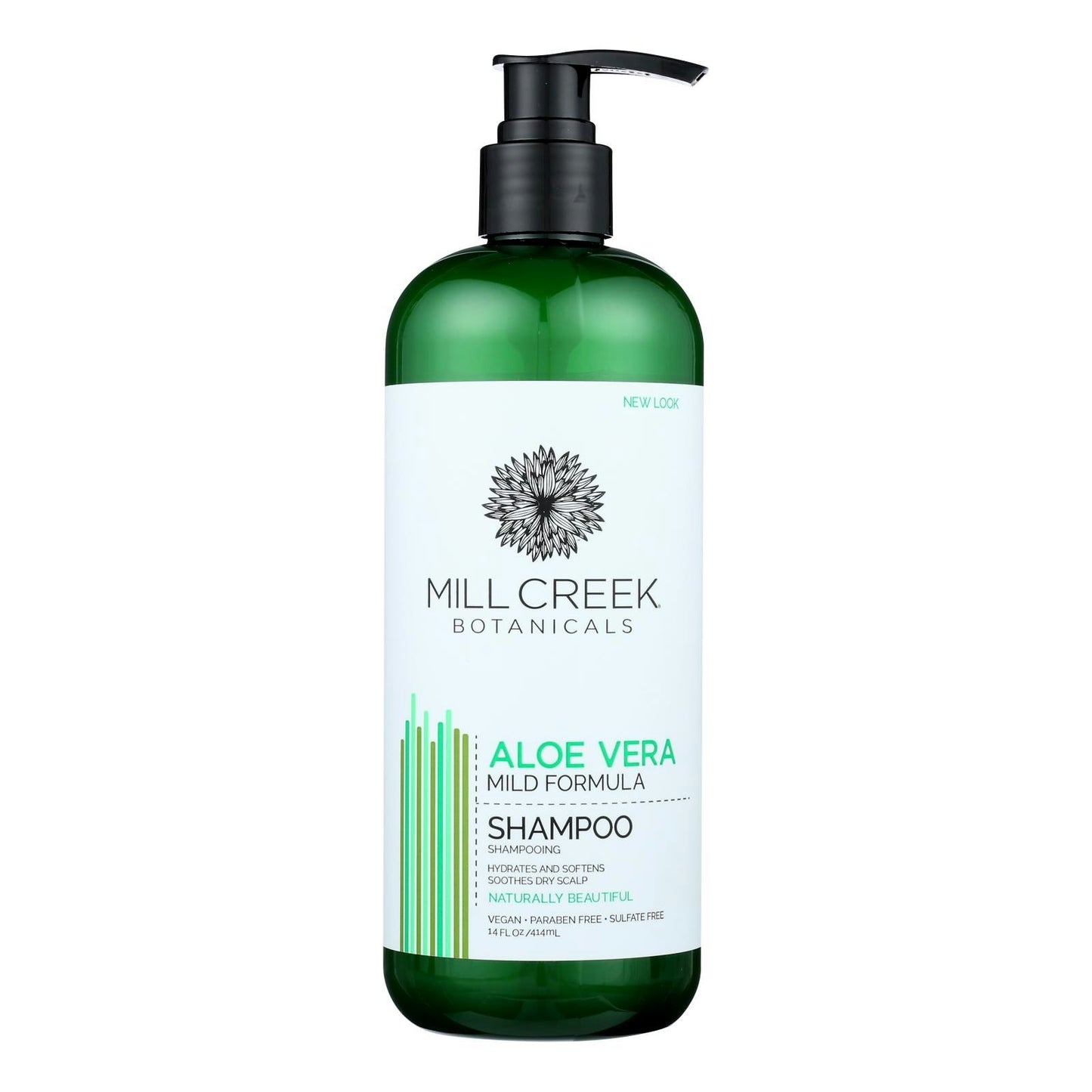 Mill Creek Botanicals Aloe Vera Shampoo Hydrates And  - 14 fl. oz (Pack of 3)