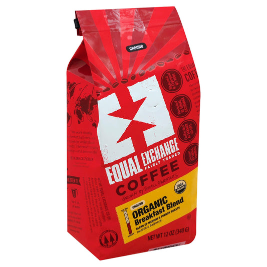 Equal Exchange Coffee Drip Breakfast Organic 12 Oz Pack of 6