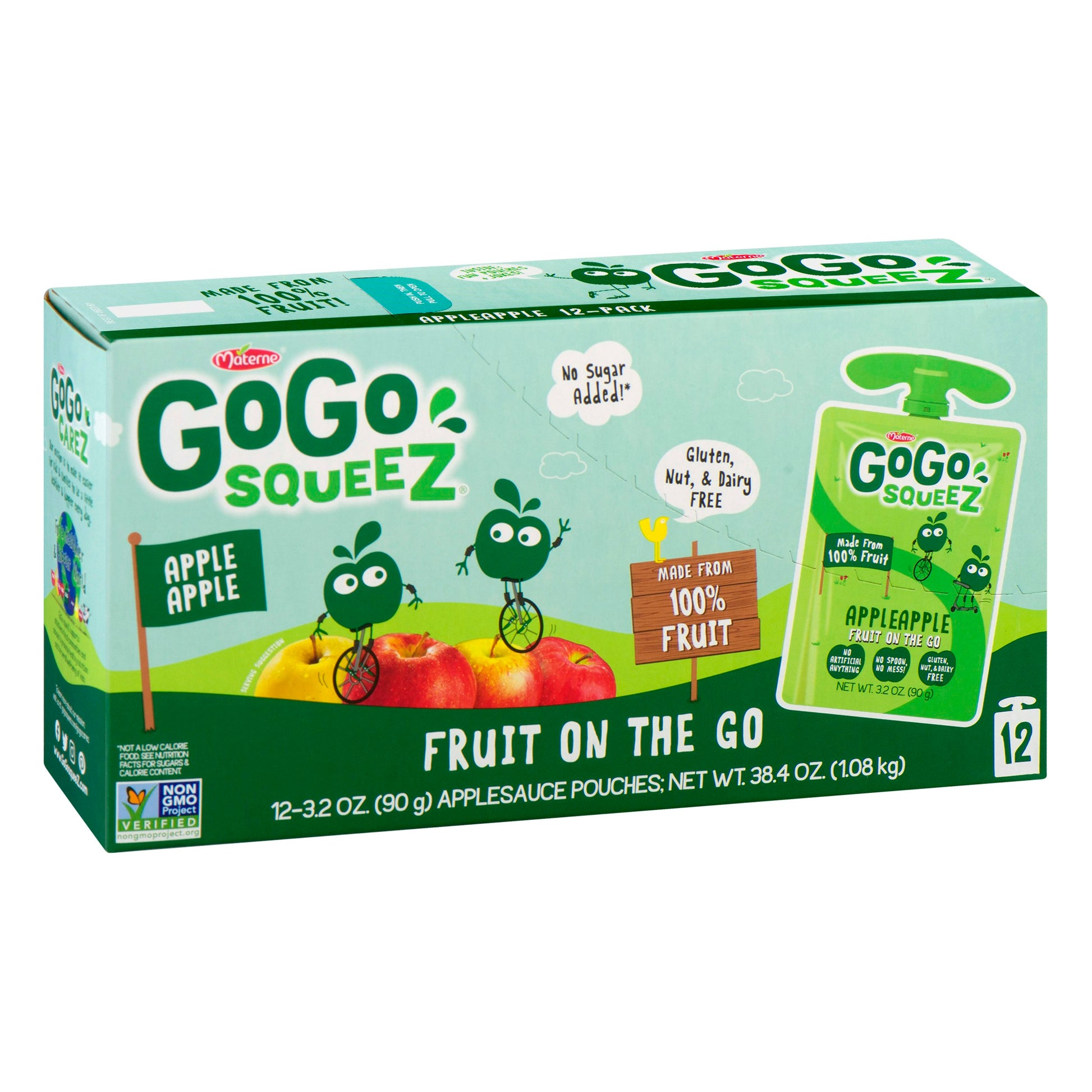 Gogo Squeez Applesauce Apple X2 12Pack
