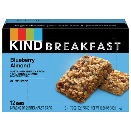 Kind Bar Blueberry Almond Breakfast 10.58 Oz Pack of 5