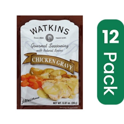 Watkins Seasoning Mix Chunk Gravy Organic 0.85 oz (Pack of 12)
