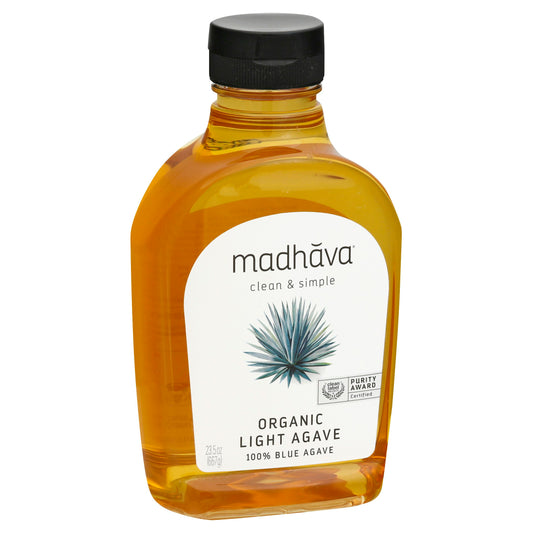Madhava Agave Nectar Light Organic 23.5 Oz (Pack of 6)