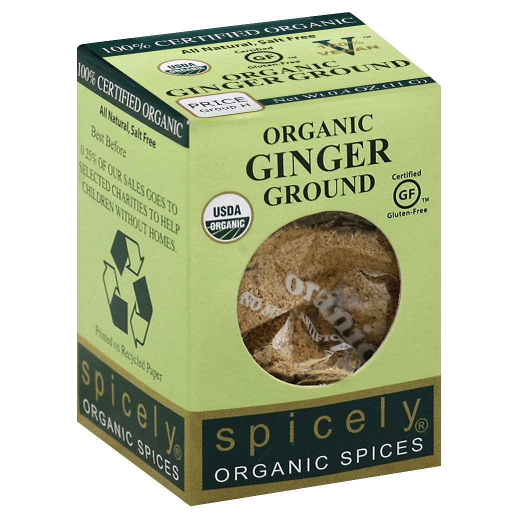 Spicely Organics Spice Ginger Ground Box