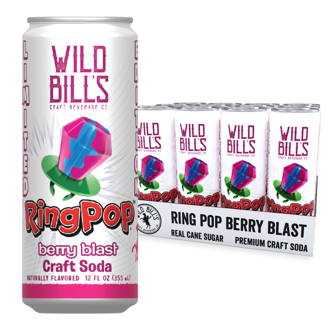Wild Bills Craft Soda Ring Pop Berry Blast