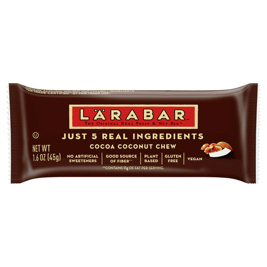 Larabar Bar Chocolate Coconut Chew 1.6 Oz Pack of 16