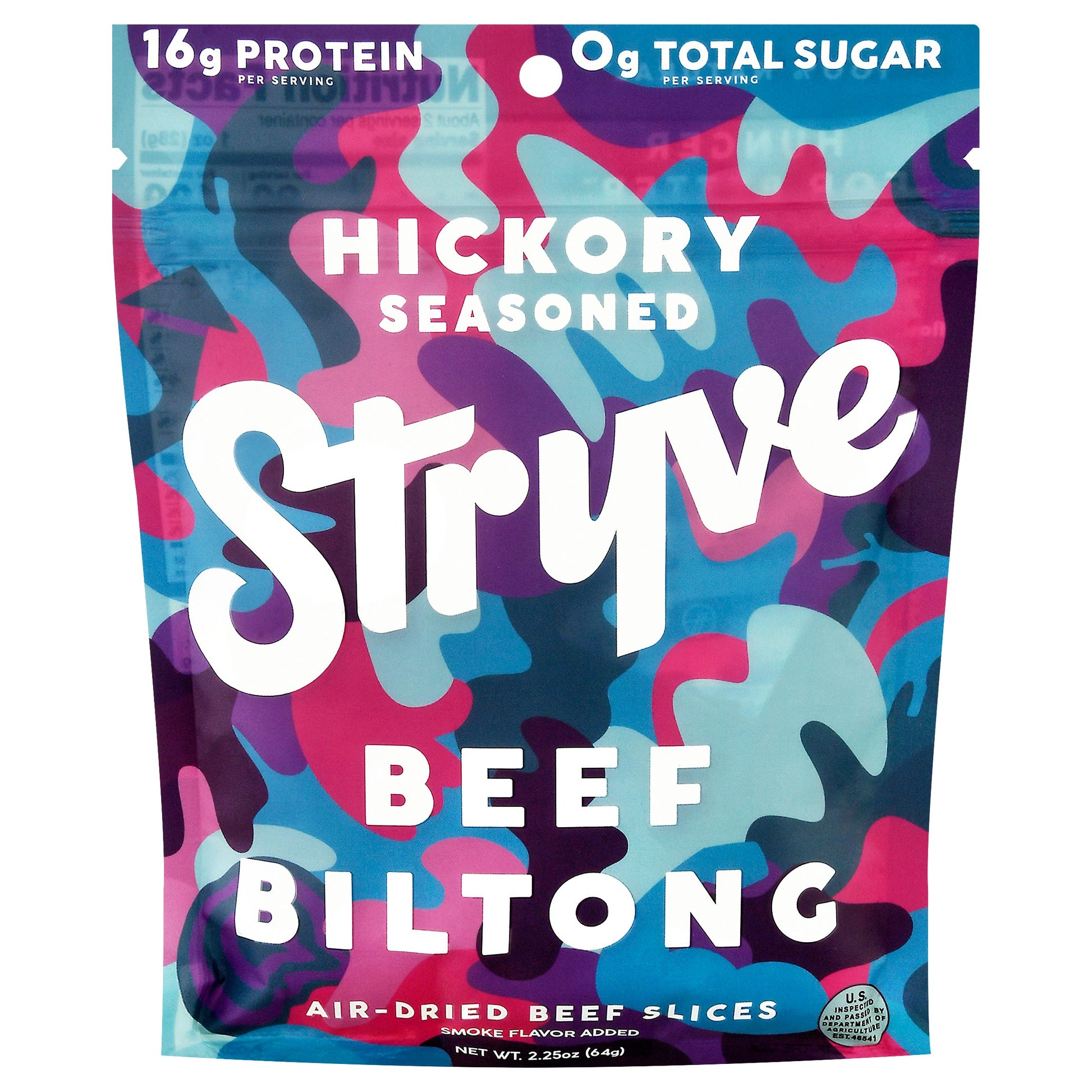 Stryve Protein Snacks Biltong Sliced Smoked 2.25 oz (Pack of 12)